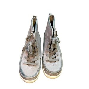 Billy D/R high top sneakers size 6 women's adaptable zip up EUC smoke fr…